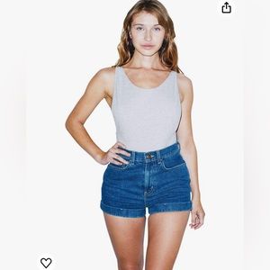 American apparel high waisted cuff short